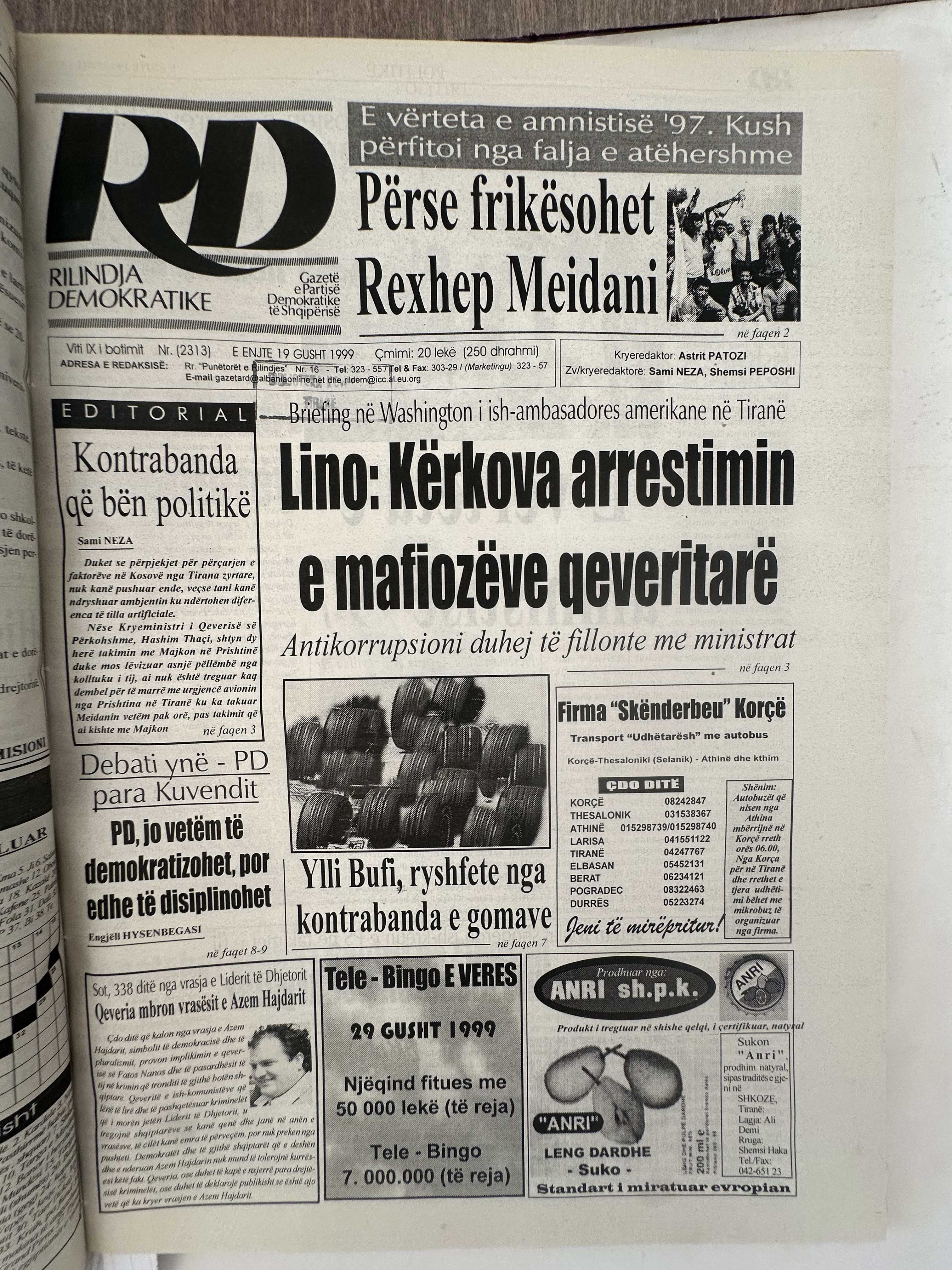 Rilindja Demokratike 1999-08-19